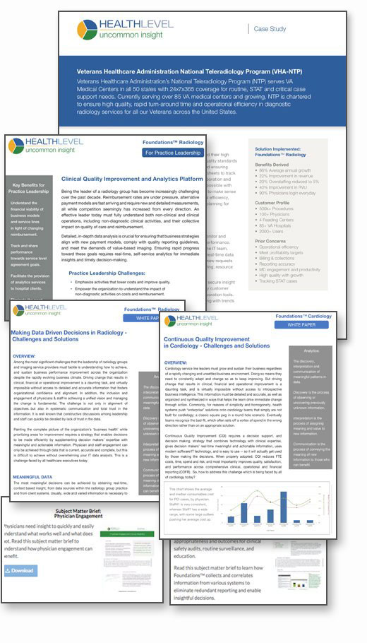 collage - HealthLevel case study screenshot